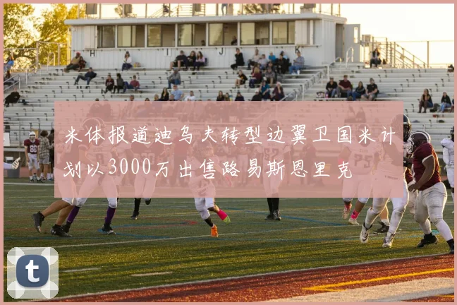 米体报道迪乌夫转型边翼卫国米计划以3000万出售路易斯恩里克